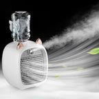 Cute Cat Mini Air Cooler Mist Fan with Water Tank