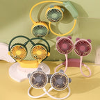 Two Wind Rechargeable Neck Fan