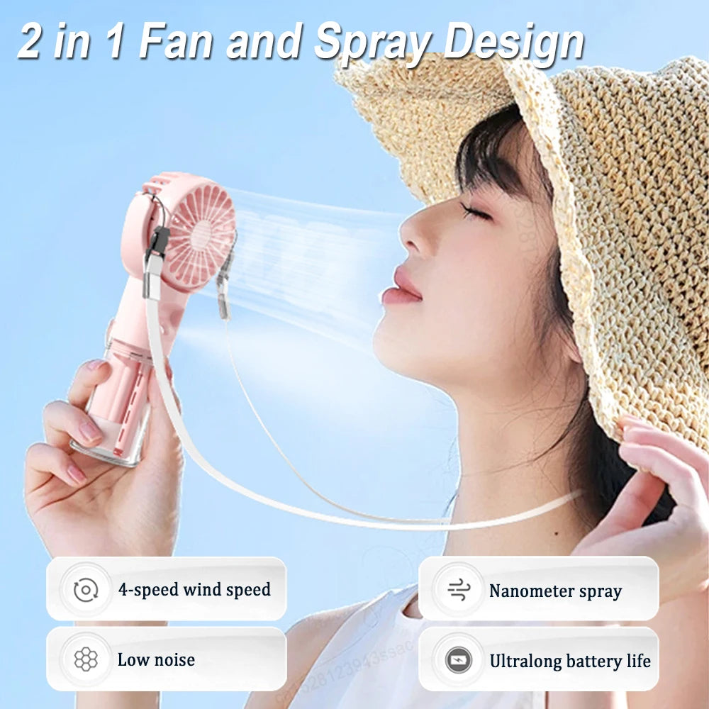 Rechargeable Aromatherapy Cool Mist Fan