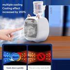 Cute Cat Mini Air Cooler Mist Fan with Water Tank
