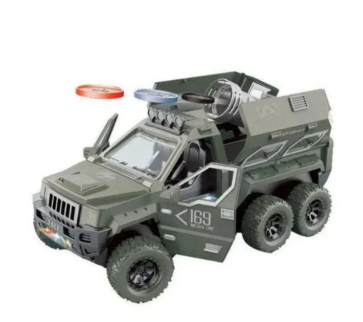 Flying Disc Saucer Military Army Remote Control Jeep