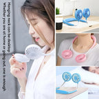 Rechargeable Double Wind Neck Fan