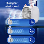 Cute Cat Mini Air Cooler Mist Fan with Water Tank