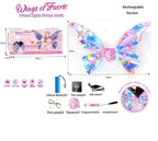 Rechargeable Faerie Wings With Light & Music