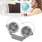 Two Wind Rechargeable Neck Fan