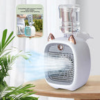 Cute Cat Mini Air Cooler Mist Fan with Water Tank