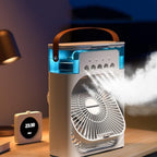 Portable Air Conditioner Fan, Mini Evaporative Air Cooler with 7 Colors LED Lights.