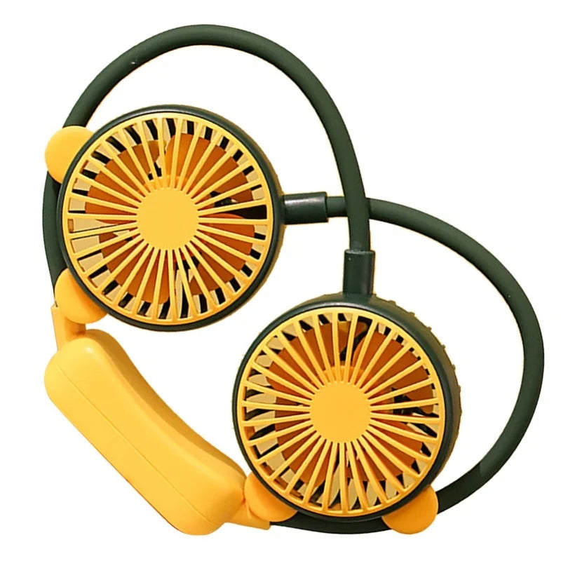 Two Wind Rechargeable Neck Fan