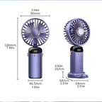 Mini LED Digital Display Rechargeable Fan – Portable Handheld Cooling Fan