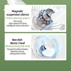 Wide Angle 720° Rechargeable Desk Fan with LED