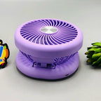 Rechargeable & Foldable Three Speed Desktop Fan With Light