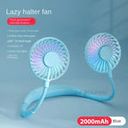 Rechargeable Double Wind Neck Fan
