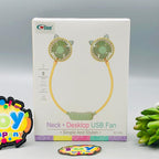 Two Wind Rechargeable Neck Fan