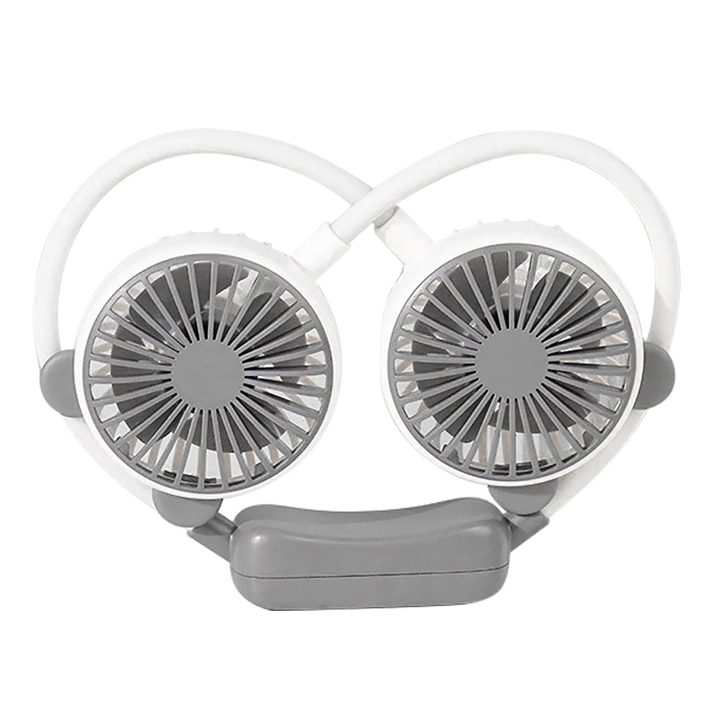 Two Wind Rechargeable Neck Fan
